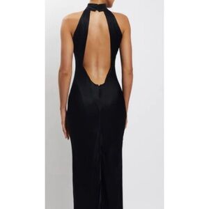 Meshki Black Halter Dress Size M